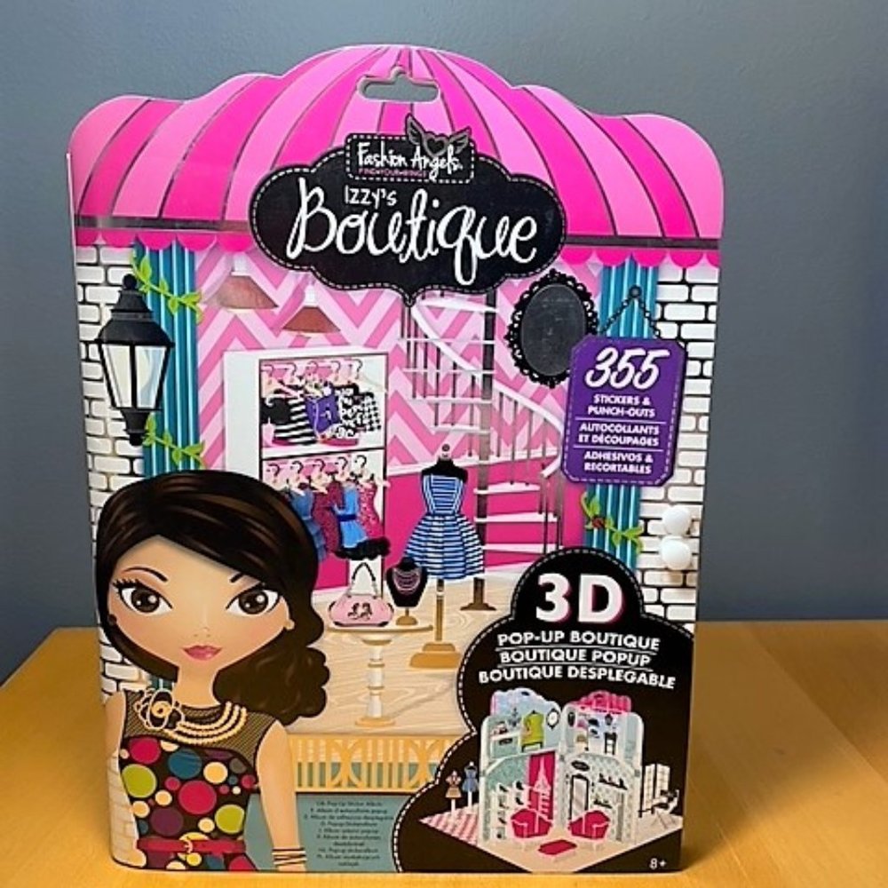 Fashion Angels Izzy's Boutique 3D Pop-Up Sticker Boutique
